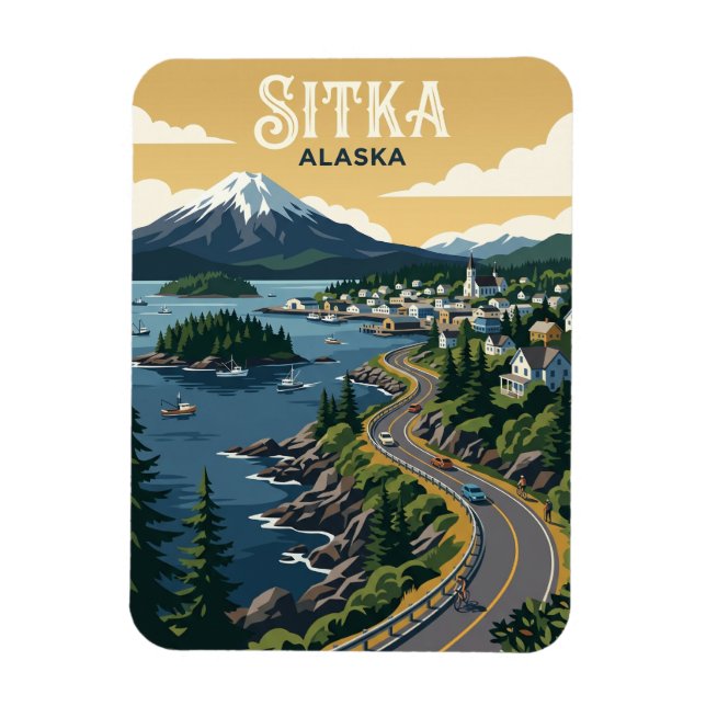 Sitka USA Magnet (Vertical)