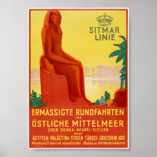 Sitmar Linie Vintage Poster 1930s