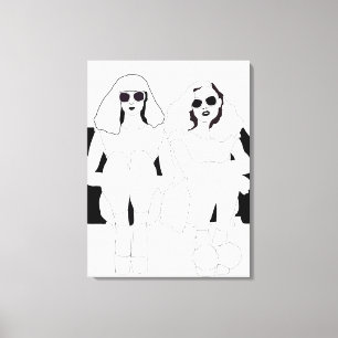 'Sitting Around' Canvas Print