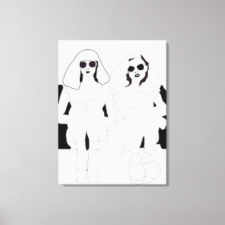 'Sitting Around' Canvas Print