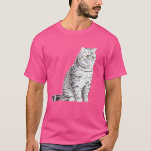 Sitting British Shorthair Cat T-Shirt