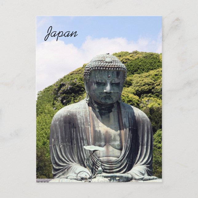 sitting buddha kamakura postcard (Front)