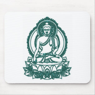 SITTING BUDDHA MEDITATING PEACE MOUSE MAT