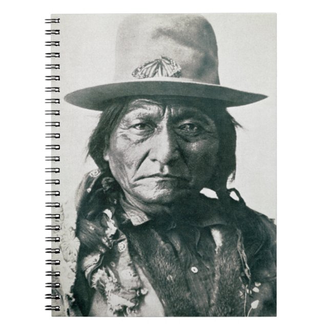 Sitting Bull (1831-1890) (b/w photo) Notebook (Front)