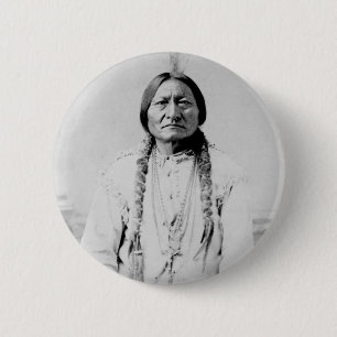 Sitting Bull 6 Cm Round Badge