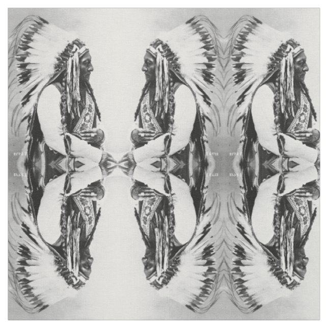Sitting Bull, a Hunkpapa Sioux Fabric (Swatch)