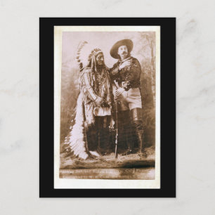 Sitting Bull and Buffalo Bill 1895 Postcard