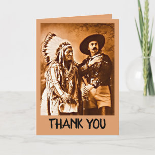 Sitting Bull Buffalo Bill Wild West Show Thank You Card