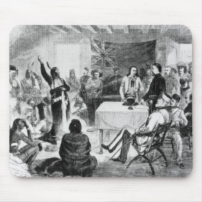 Sitting Bull Council, 1877 Mouse Mat (Front)
