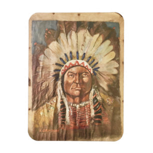 Sitting Bull Indian Chief Magnet