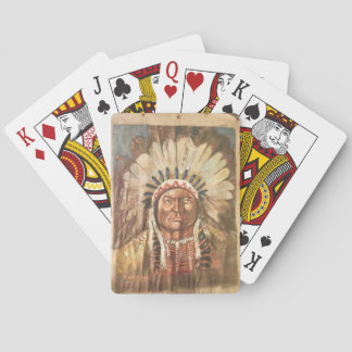 Sitting Bull Indian Chief Playing Cards