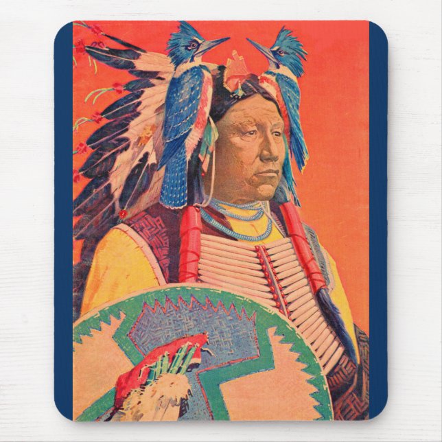 Sitting Bull Mouse Mat (Front)