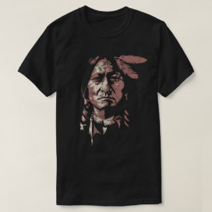Sitting Bull Native American Chief Indian Warrior T-Shirt