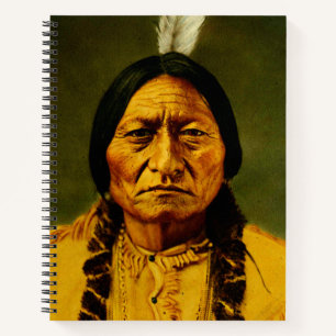 Sitting Bull Native American First Nations Chief Notebook