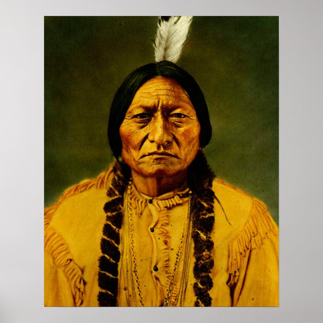 Sitting Bull Native American Indian Chief Poster (Front)