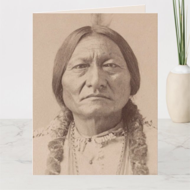 SITTING BULL NATIVE AMERICAN INDIAN GIANT CARDS (Front)