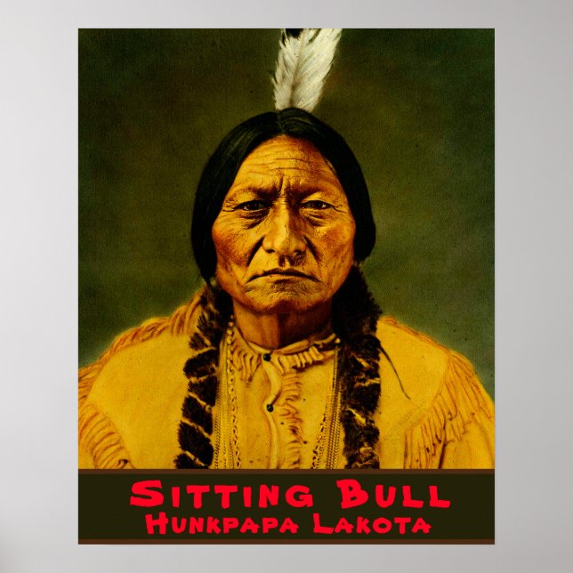 Sitting Bull Native American Tribal Chief Poster (Front)