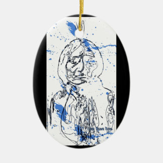 Sitting Bull - Original Design by Lance Brown Eyes Ceramic Tree Decoration
