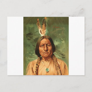 Sitting-Bull painted by William Gilbert Gaul 1890 Postcard