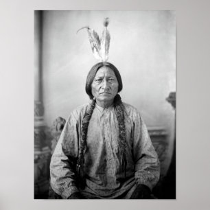  Sitting Bull Portrait - Circa 1883 Poster