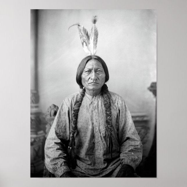  Sitting Bull Portrait - Circa 1883 Poster (Front)