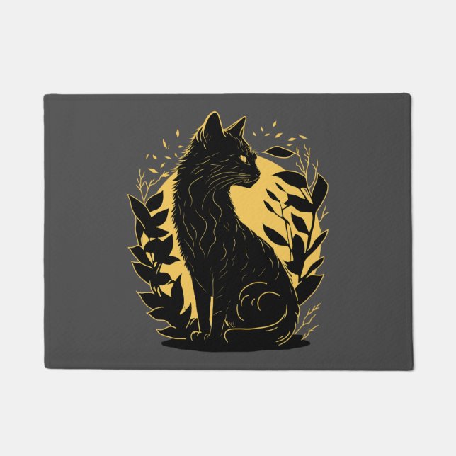 Sitting Cat Doormat (Front)