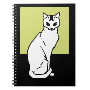 Sitting Cat Julie de Graag Art Nouveau Notebook