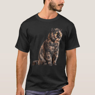 Sitting Cat Tortie British Shorthair T-Shirt