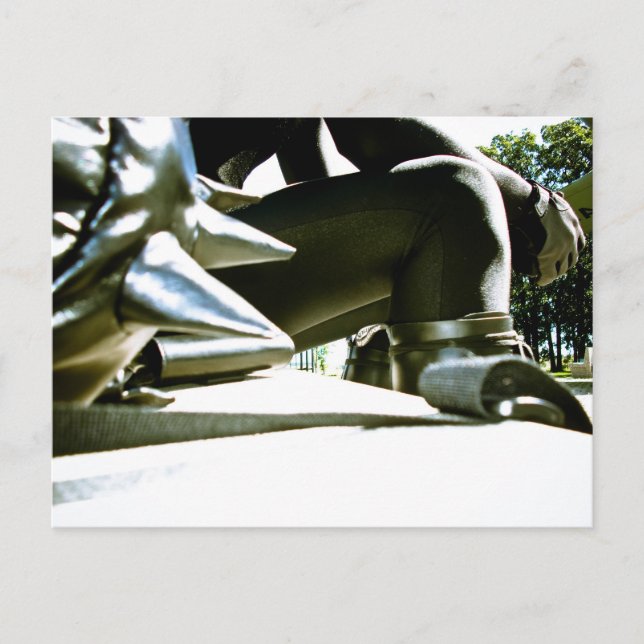 Sitting Cyclist Postcard (Front)