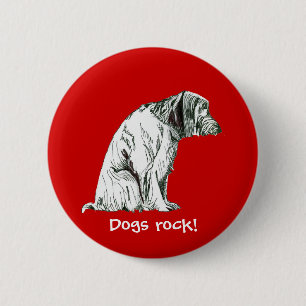 Sitting Dog Button
