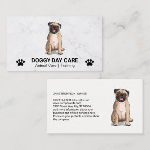 Sitting Dog   Dog Paws Business Card