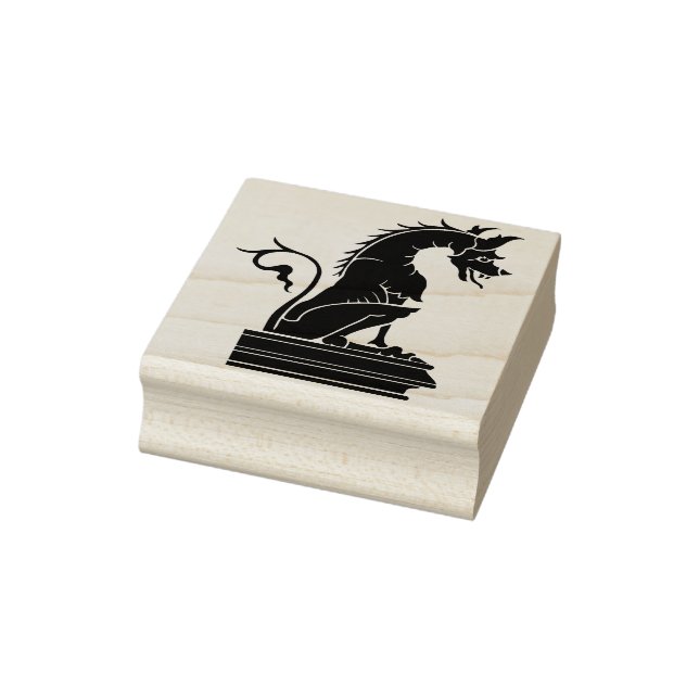 sitting dragon art stamp (Stamp)