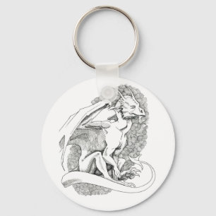 Sitting Dragon Keychain