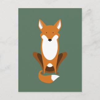 Sitting Fox Postcard