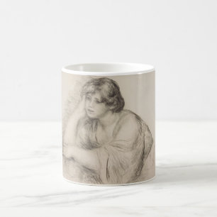 Sitting Girl (by Pierre-Auguste Renoir) Coffee Mug