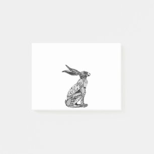 sitting hare mobile post-it notes