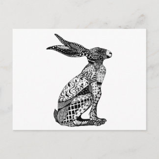 Sitting Hare Postcard
