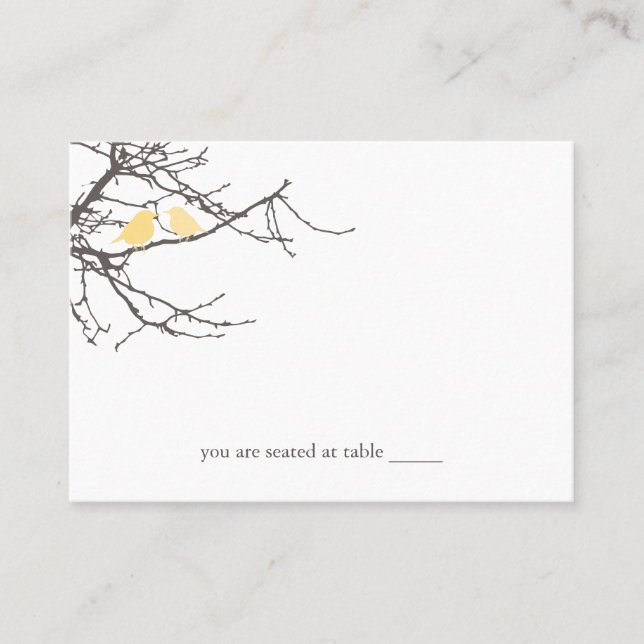 Sitting in a Tree Flat Place Card (Front)