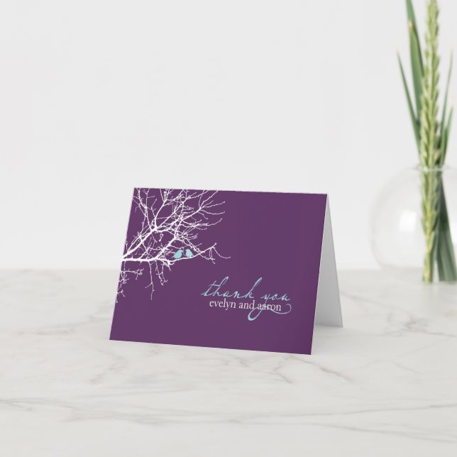 Sitting in a Tree Thank You Note Card (Front)