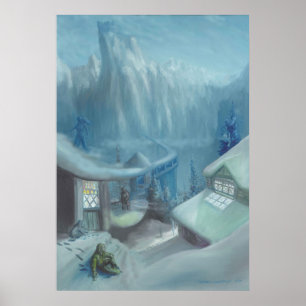 Sitting in the Snow - Poster