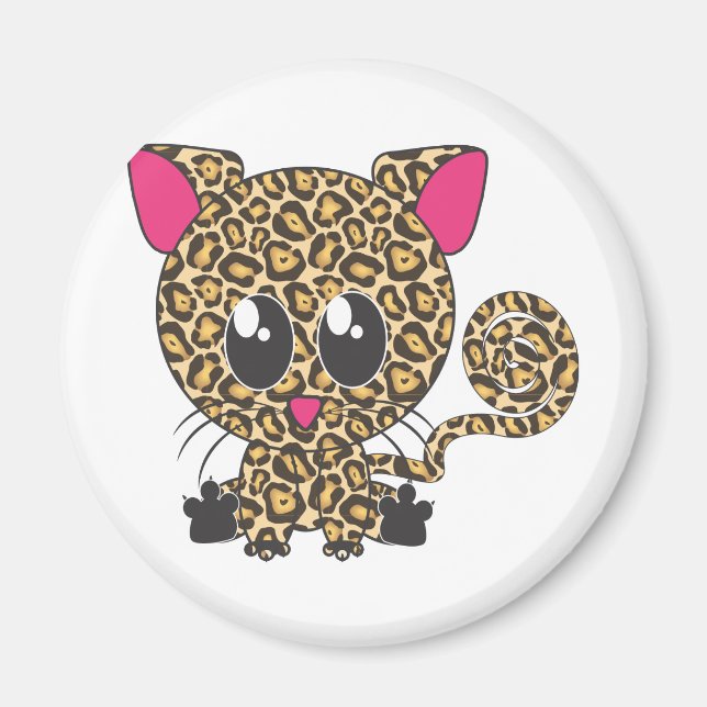 Sitting Jaguar Magnet (Front)