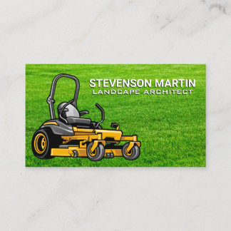 Sitting Lawnmower | Grass Business Card