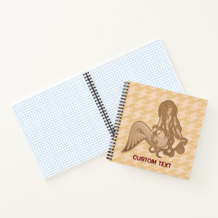 Sitting Mermaid Beige Notebook