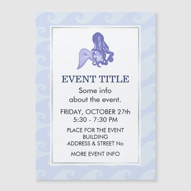 Sitting Mermaid Blue (Front)