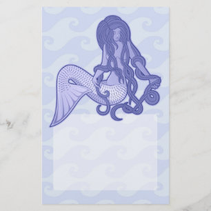 Sitting Mermaid Blue Flyer