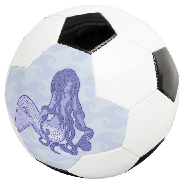 Sitting Mermaid Blue Football (Three Quarter)