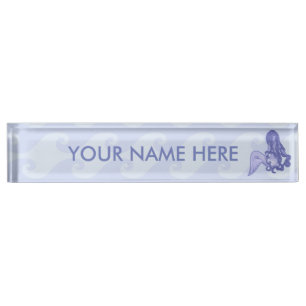 Sitting Mermaid Blue Nameplate