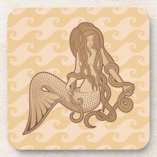 Sitting Mermaid Coaster (Front)