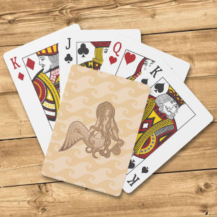 Sitting Mermaid Playing Cards