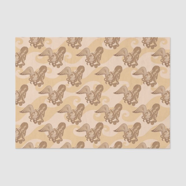 Sitting Mermaid Tissue Paper (Front)